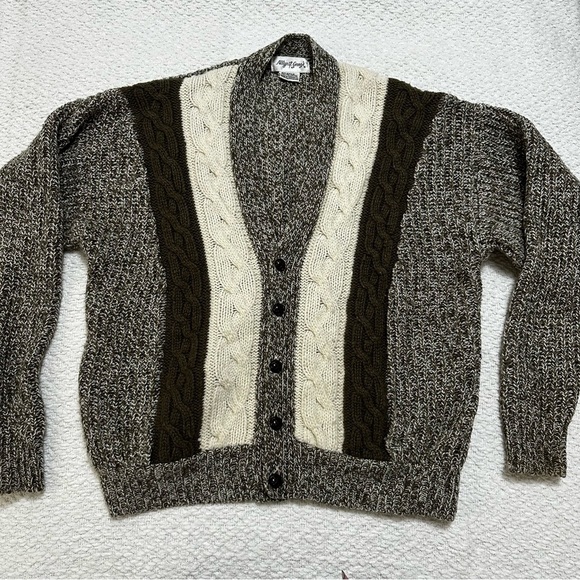 Vintage Allyn St. George Cardigan Sweater Size L - Picture 3 of 8